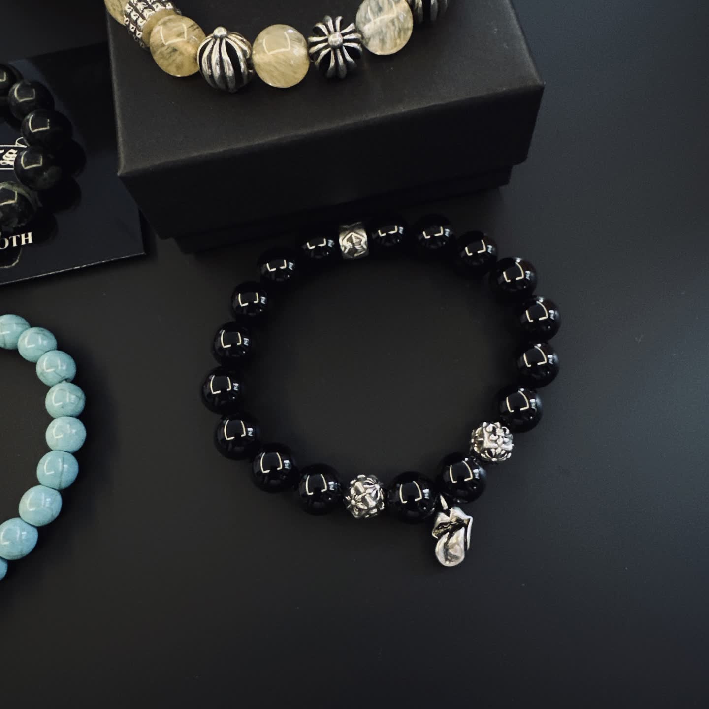 Chrome Hearts Beaded Bracelet Set